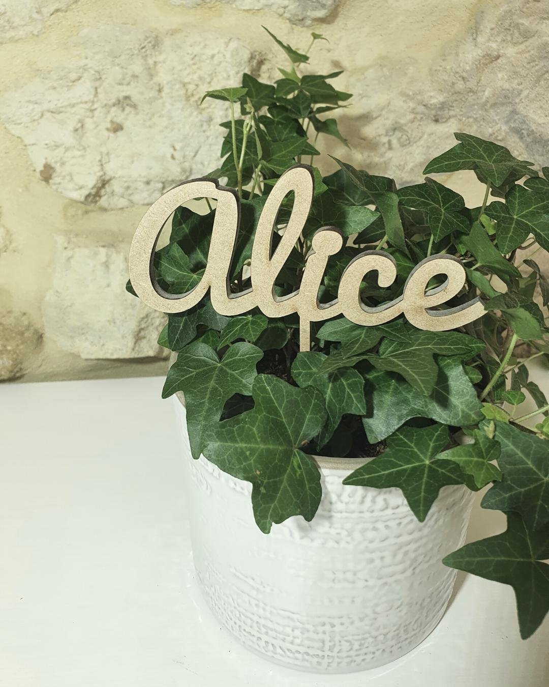 cake topper personnalisable prénom âge phrase